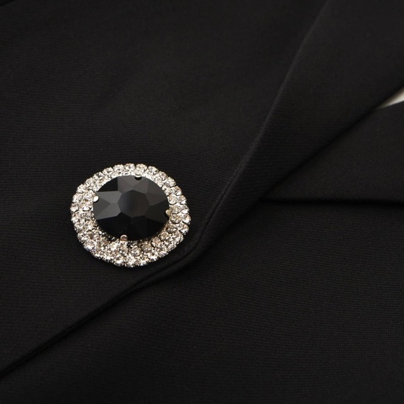 NWT I am the Present Blazer Dress with Pink Satin Bow - Picture 4 of 6